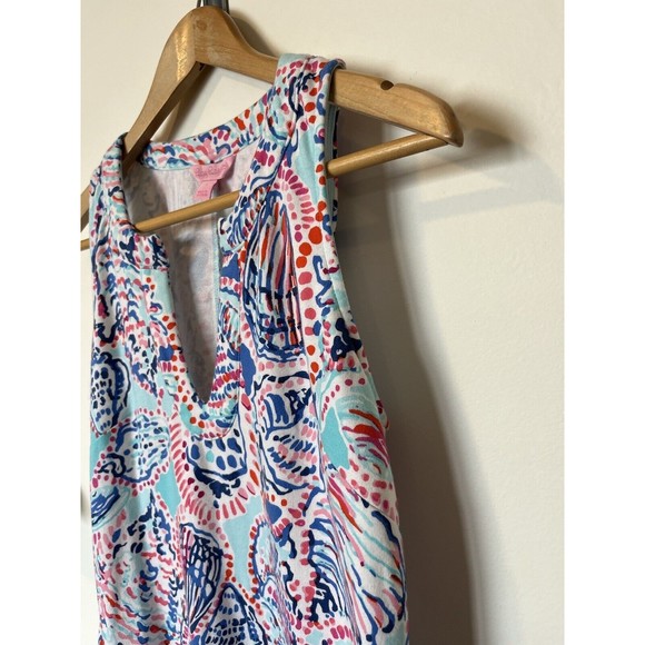 Lily Pulitzer Blue Pink Shell Me About It Estrada Mini Dress Size Small - Picture 4 of 11